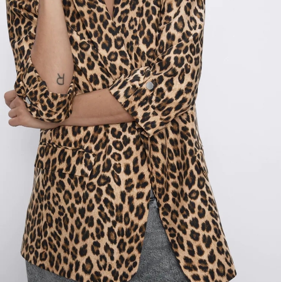 Zara leopard print blazer - Picture 6 of 13